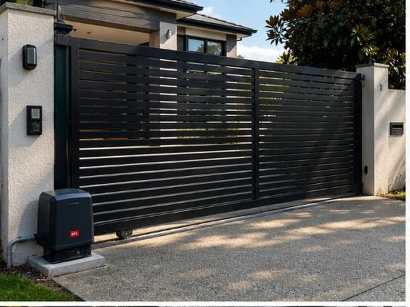 Residential sliding gate motor installation in Melbourne